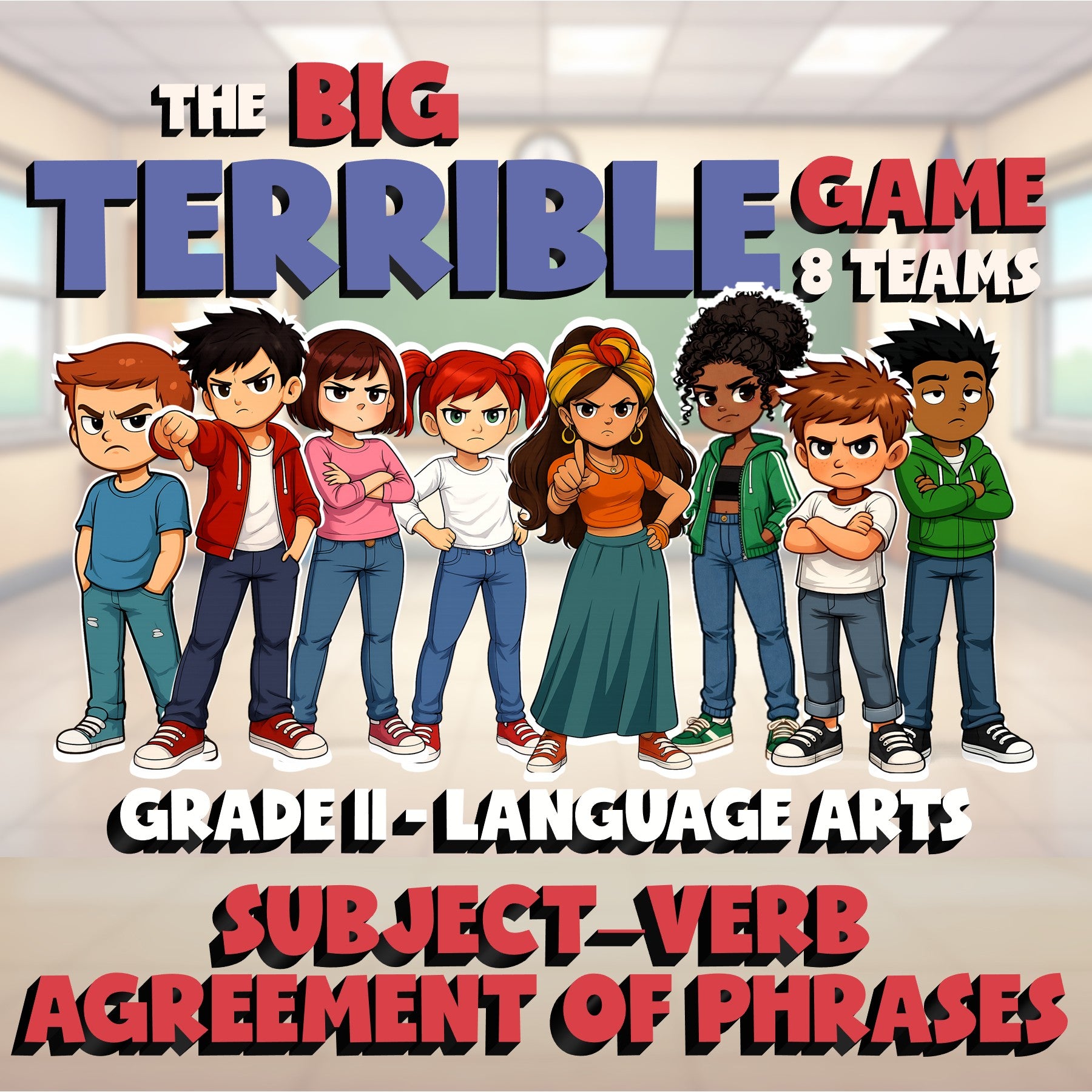 Subject–Verb Agreement of Phrases BIG TERRIBLE GAME - Grade 11 ELA Review