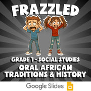 Oral African Traditions & History FRAZZLED Socials Game - No Prep Grade 7 Review