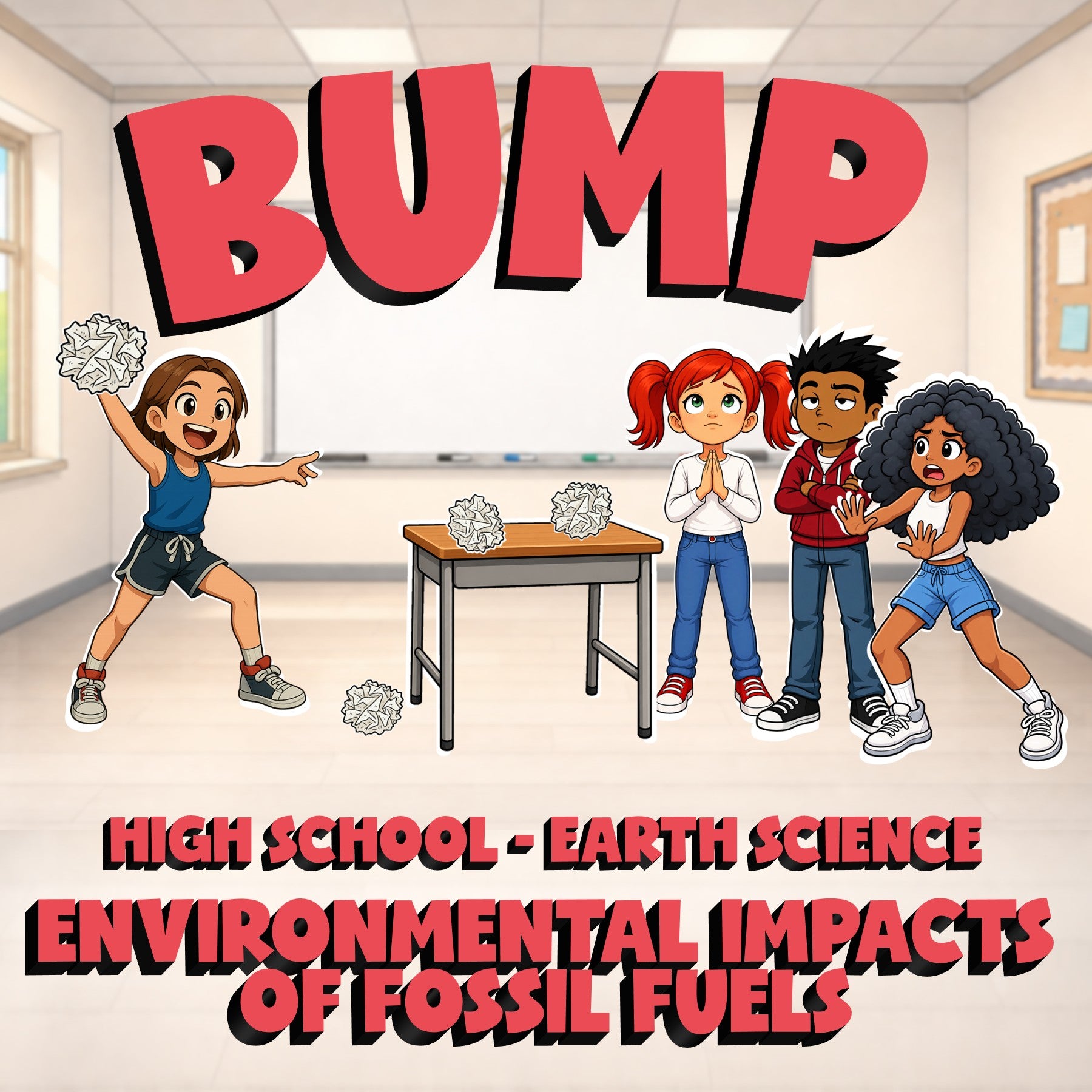 Environmental Impacts of Fossil Fuels BUMP Game - No Prep Earth Science Review