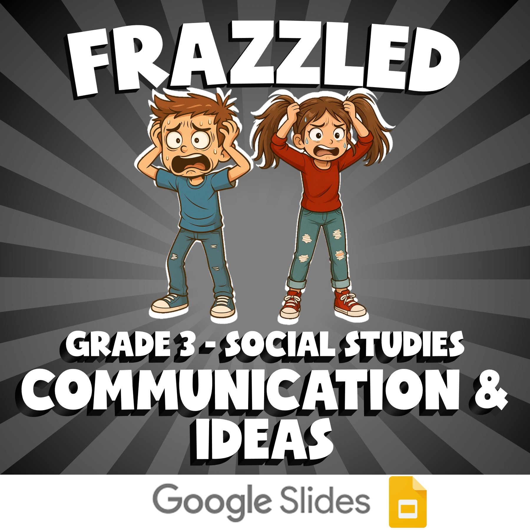 Communication & Ideas FRAZZLED Socials Game - No Prep Grade 3 Review Activity