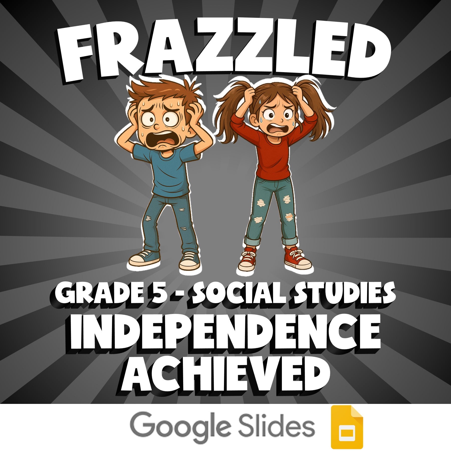 Independence Achieved FRAZZLED Socials Game - No Prep Grade 5 Review Activity