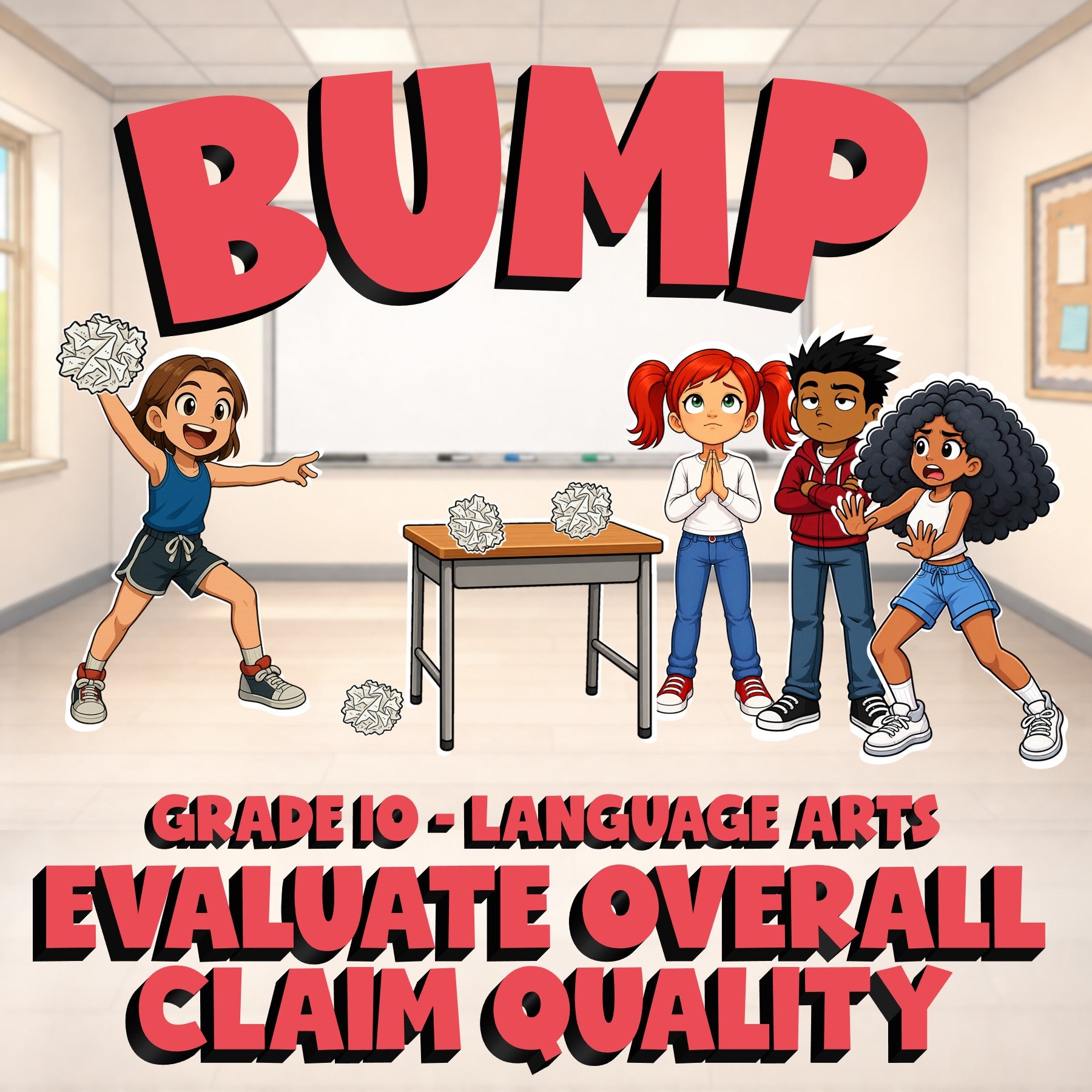 Evaluate Overall Claim Quality BUMP ELA Game - No Prep Grade 10 Review Activity