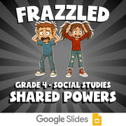 Shared Powers FRAZZLED Socials Game - No Prep Grade 4 Review Activity