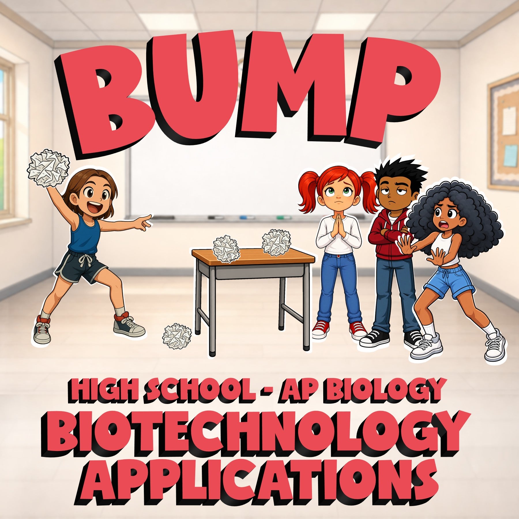 Biotechnology Applications BUMP Science Game - No Prep AP Biology Review