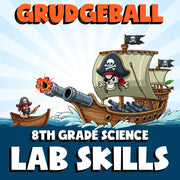 Lab Skills GRUDGEBALL Science Game - No Prep Grade 8 Review Activity