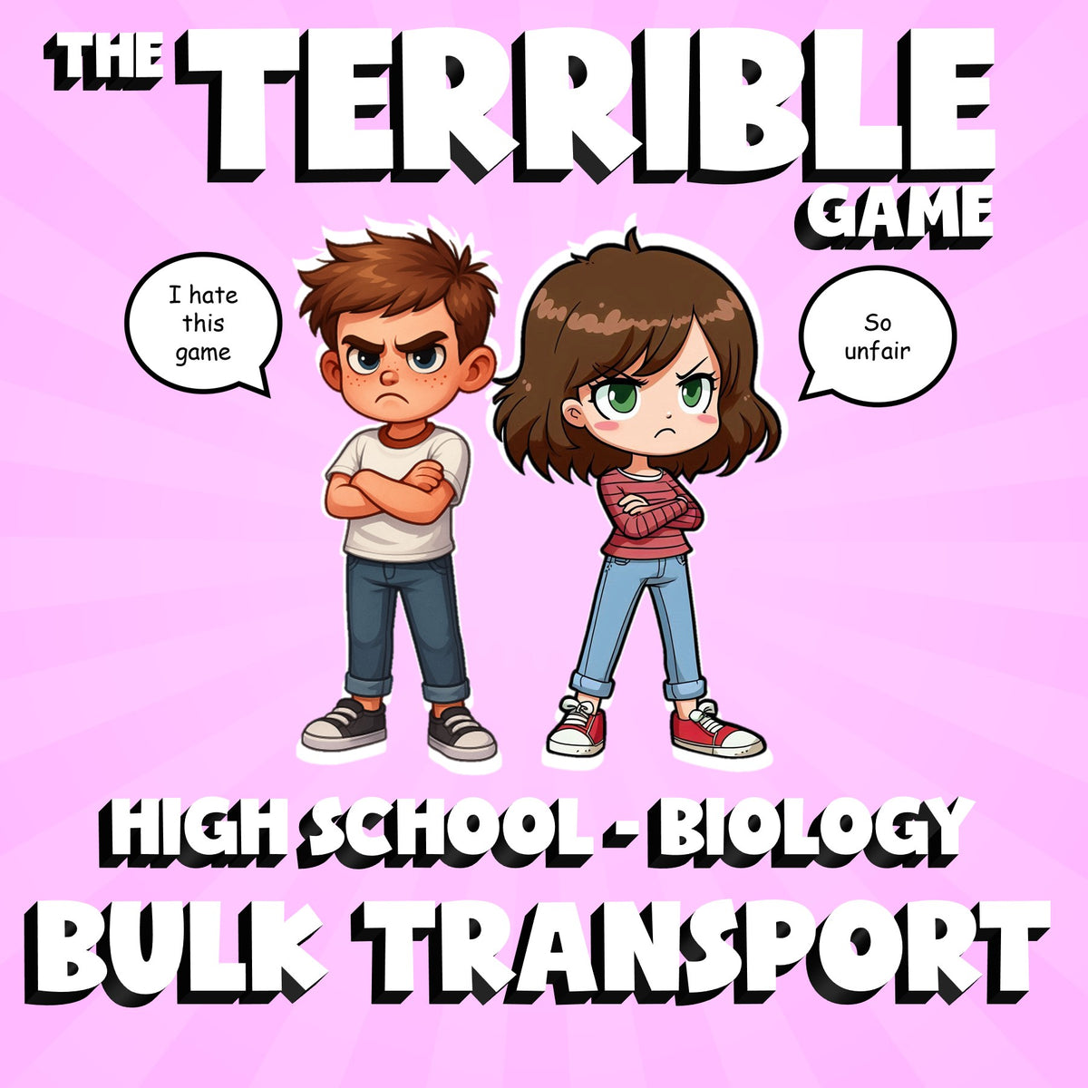 Bulk Transport THE TERRIBLE GAME - No Prep Biology Science Review Activity