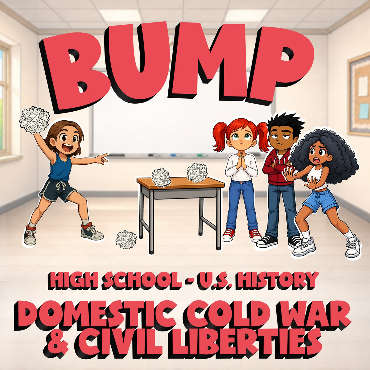 Domestic Cold War & Civil Liberties BUMP U.S. History Game - No Prep Review
