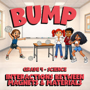 Interactions Between Magnets & Materials BUMP Science Game - No Prep Grade 4