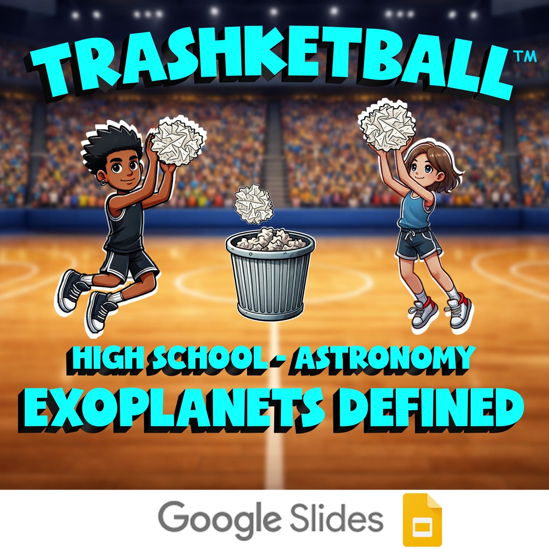 Exoplanets Defined TRASHKETBALL Science Game - No Prep Astronomy Review Activity