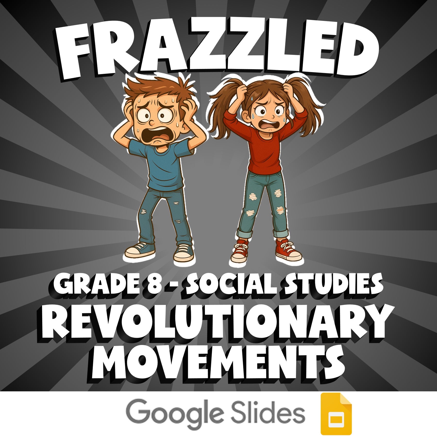 Revolutionary Movements FRAZZLED Socials Game - No Prep Grade 8 Review Activity