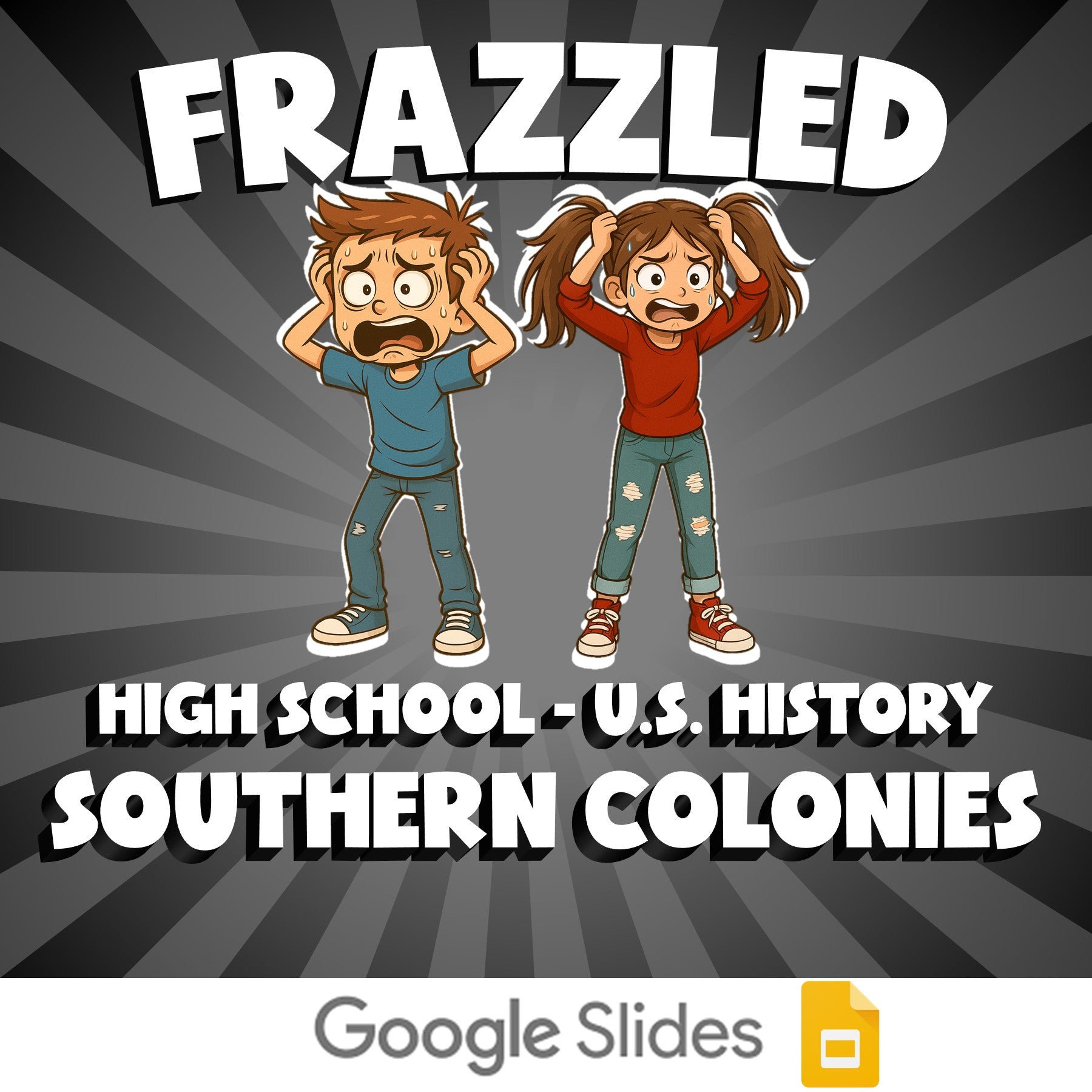 Southern Colonies FRAZZLED U.S. History Game - No Prep Review Activity