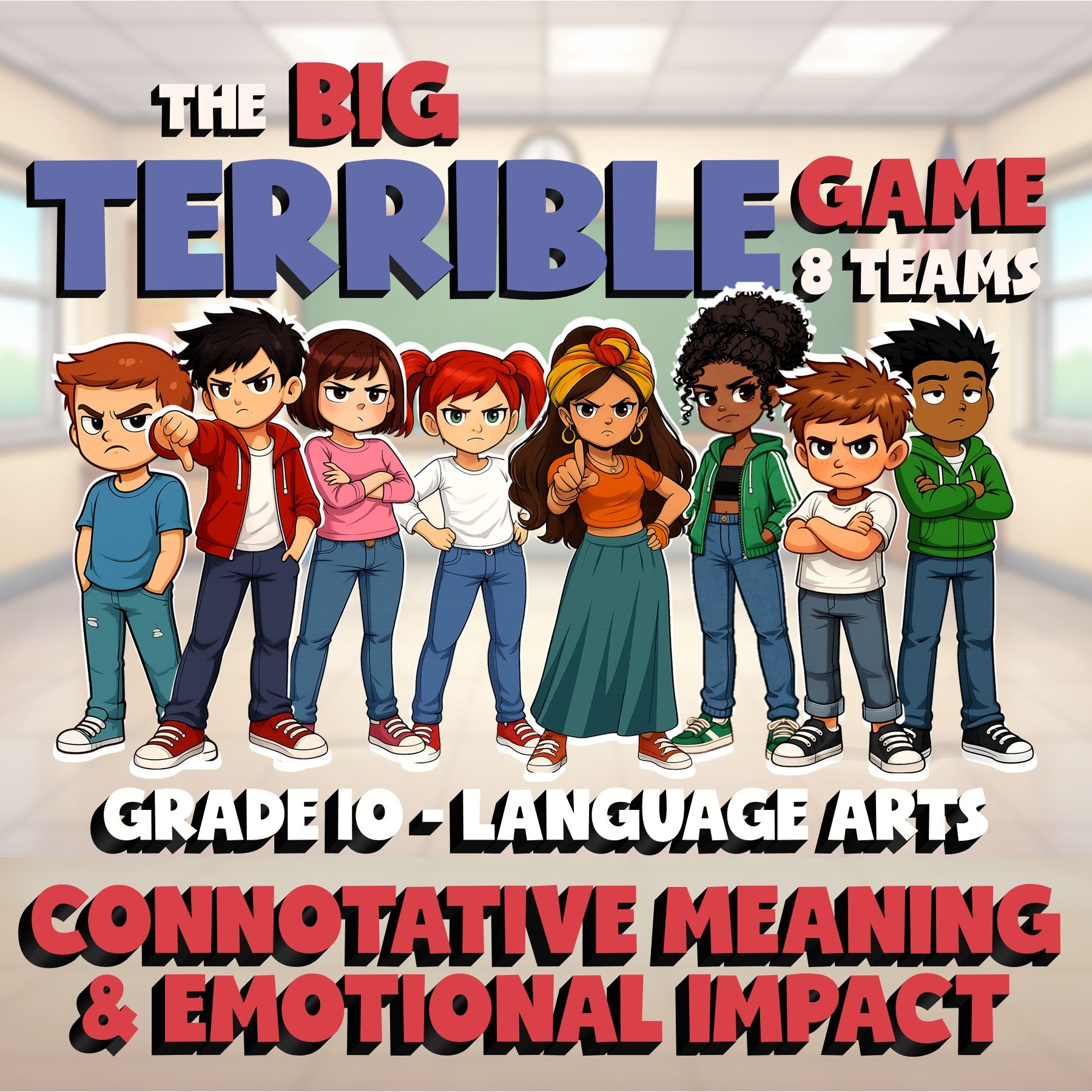 Connotative Meaning & Emotional Impact BIG TERRIBLE GAME - Grade 10 ELA Review