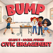 Civic Engagement BUMP Socials Game - No Prep Grade 5 Review Activity