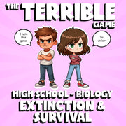 Extinction & Survival THE TERRIBLE GAME - No Prep Biology Science Review