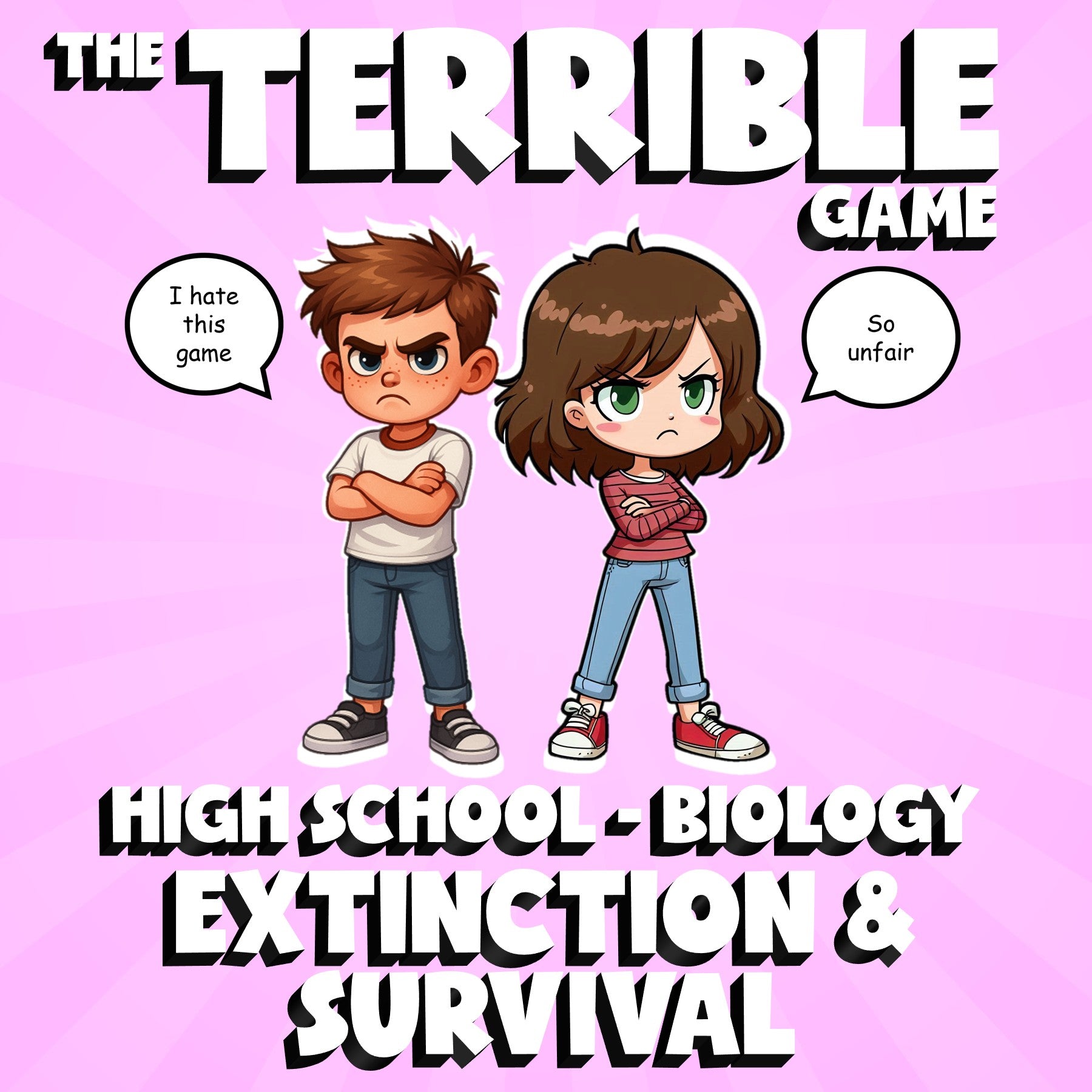 Extinction & Survival THE TERRIBLE GAME - No Prep Biology Science Review