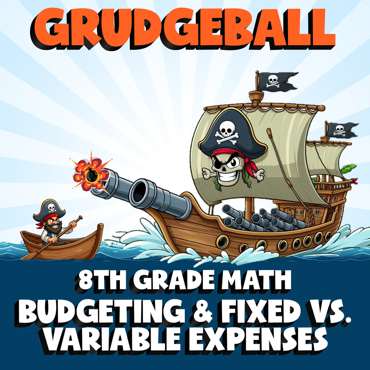 Budgeting & Fixed vs. Variable Expenses GRUDGEBALL Math Game - No Prep Grade 8