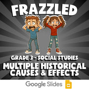 Multiple Historical Causes & Effects FRAZZLED Socials Game - No Prep Grade 3