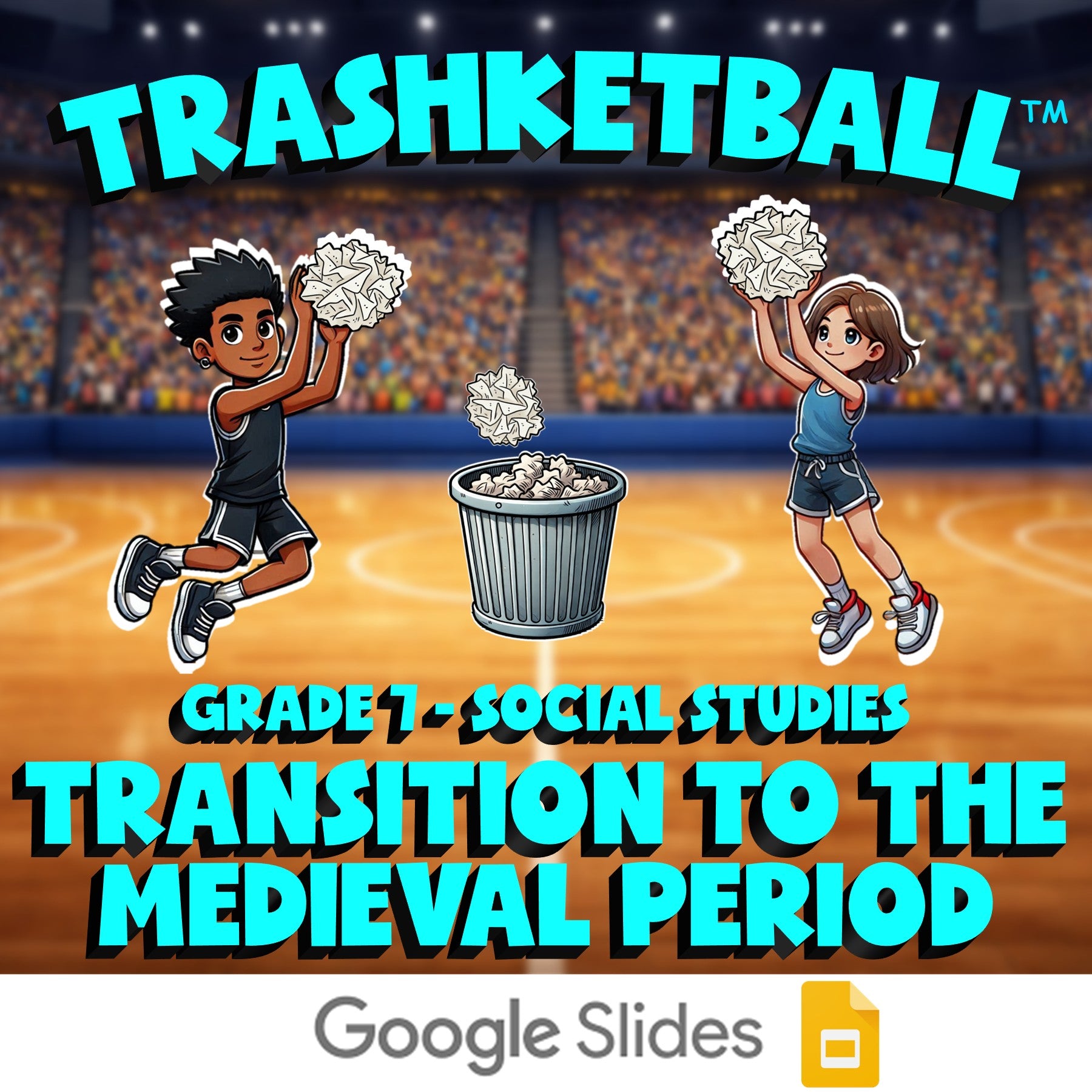 Transition to the Medieval Period TRASHKETBALL Socials Game - No Prep Grade 7