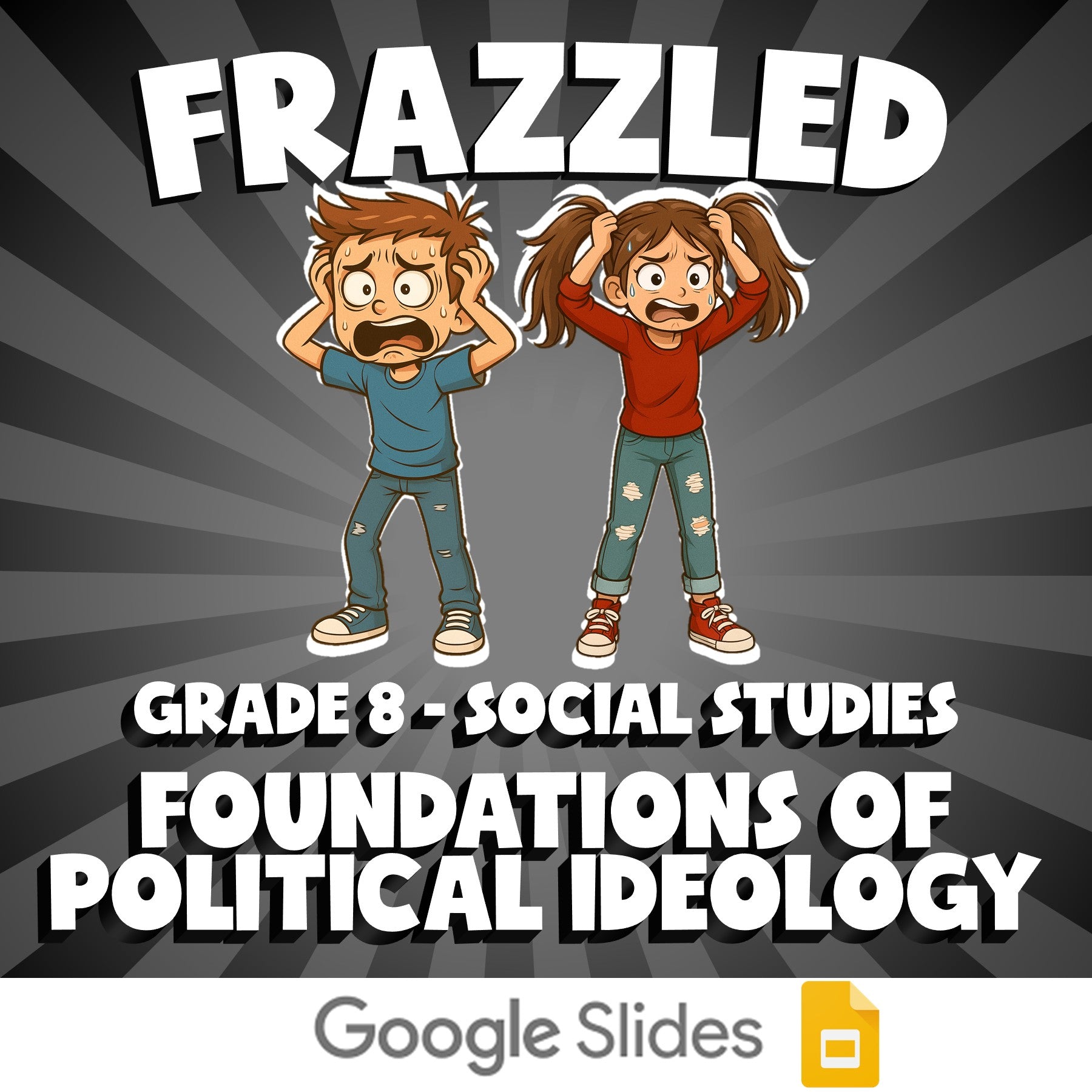 Foundations of Political Ideology FRAZZLED Socials Game - No Prep Grade 8 Review