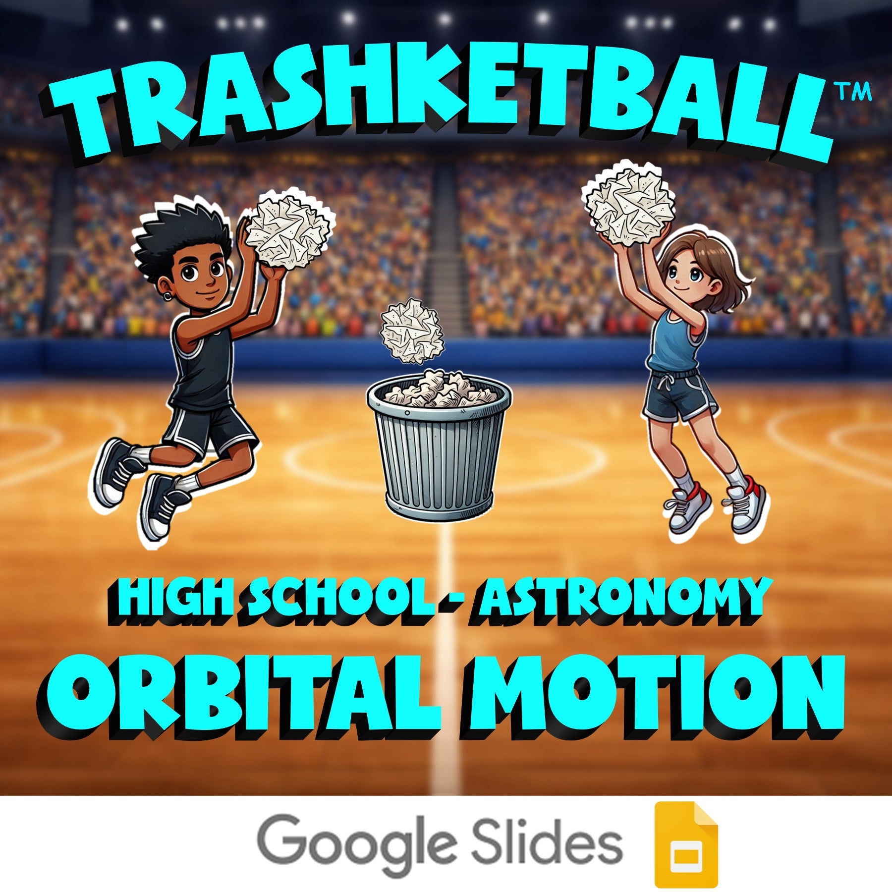Orbital Motion TRASHKETBALL Science Game - No Prep Astronomy Review Activity