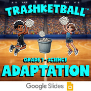 Adaptation TRASHKETBALL Science Game - No Prep Grade 7 Review Activity