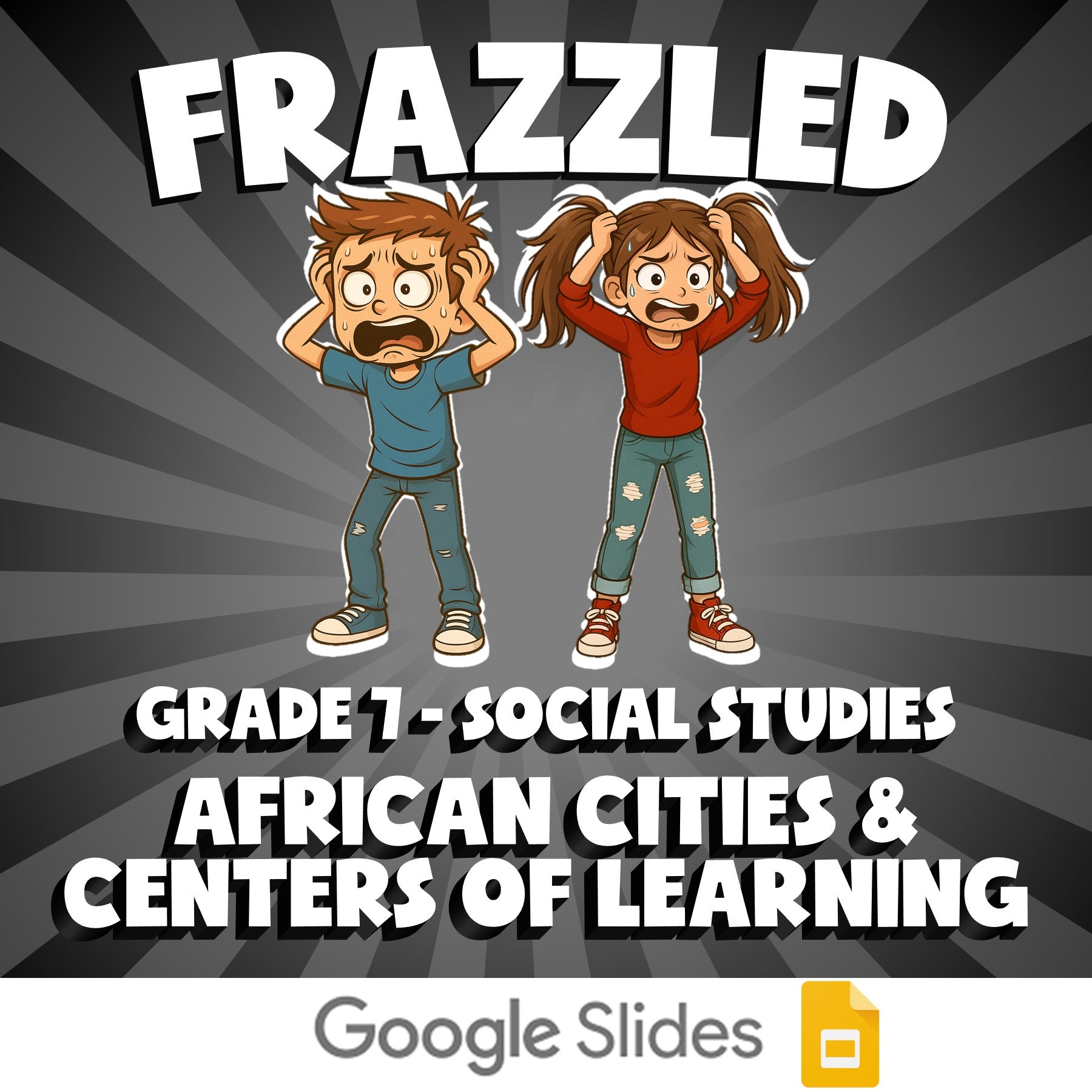 African Cities & Centers of Learning FRAZZLED Socials Game - No Prep Grade 7