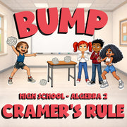 Cramer's Rule BUMP Math Game - No Prep Algebra 2 Review Activity