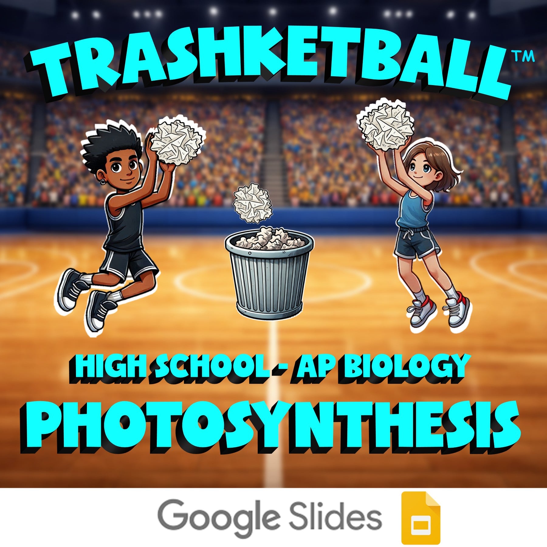 Photosynthesis TRASHKETBALL Science Game - No Prep AP Biology Review Activity