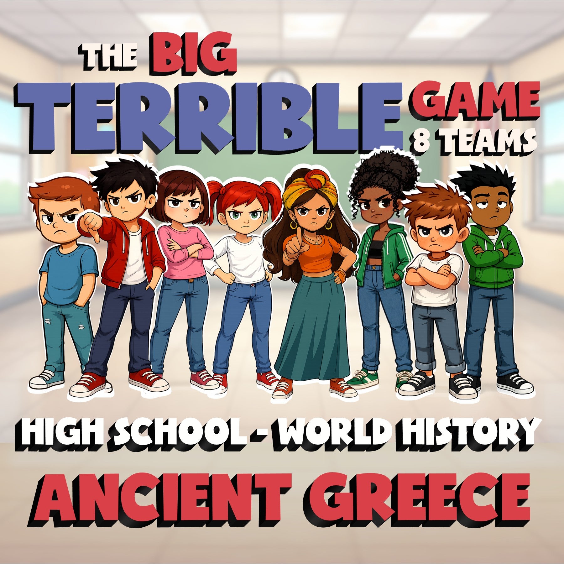 Ancient Greece BIG TERRIBLE GAME - No Prep World History Review Activity