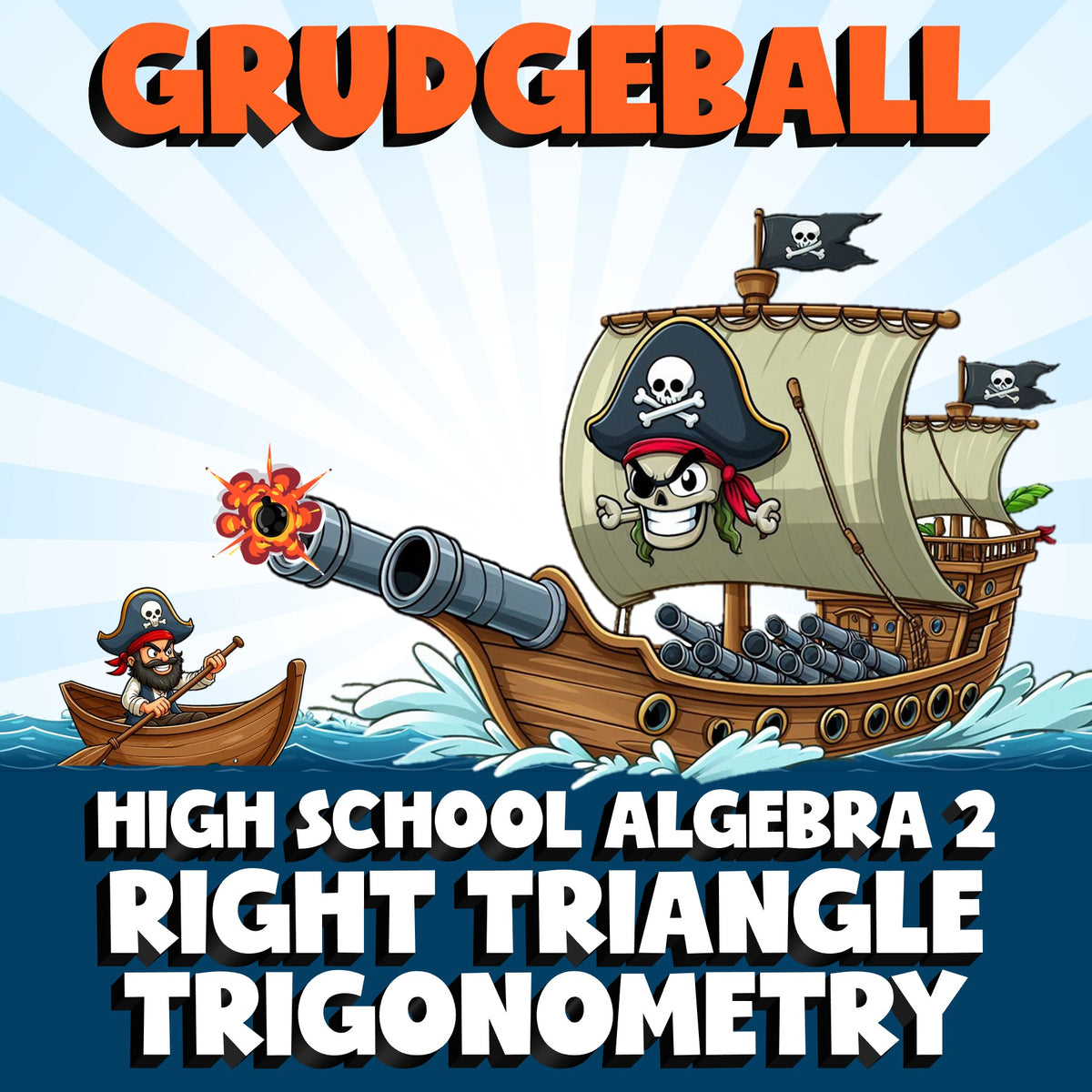 Right Triangle Trigonometry GRUDGEBALL Math Game - No Prep Algebra 2 Review