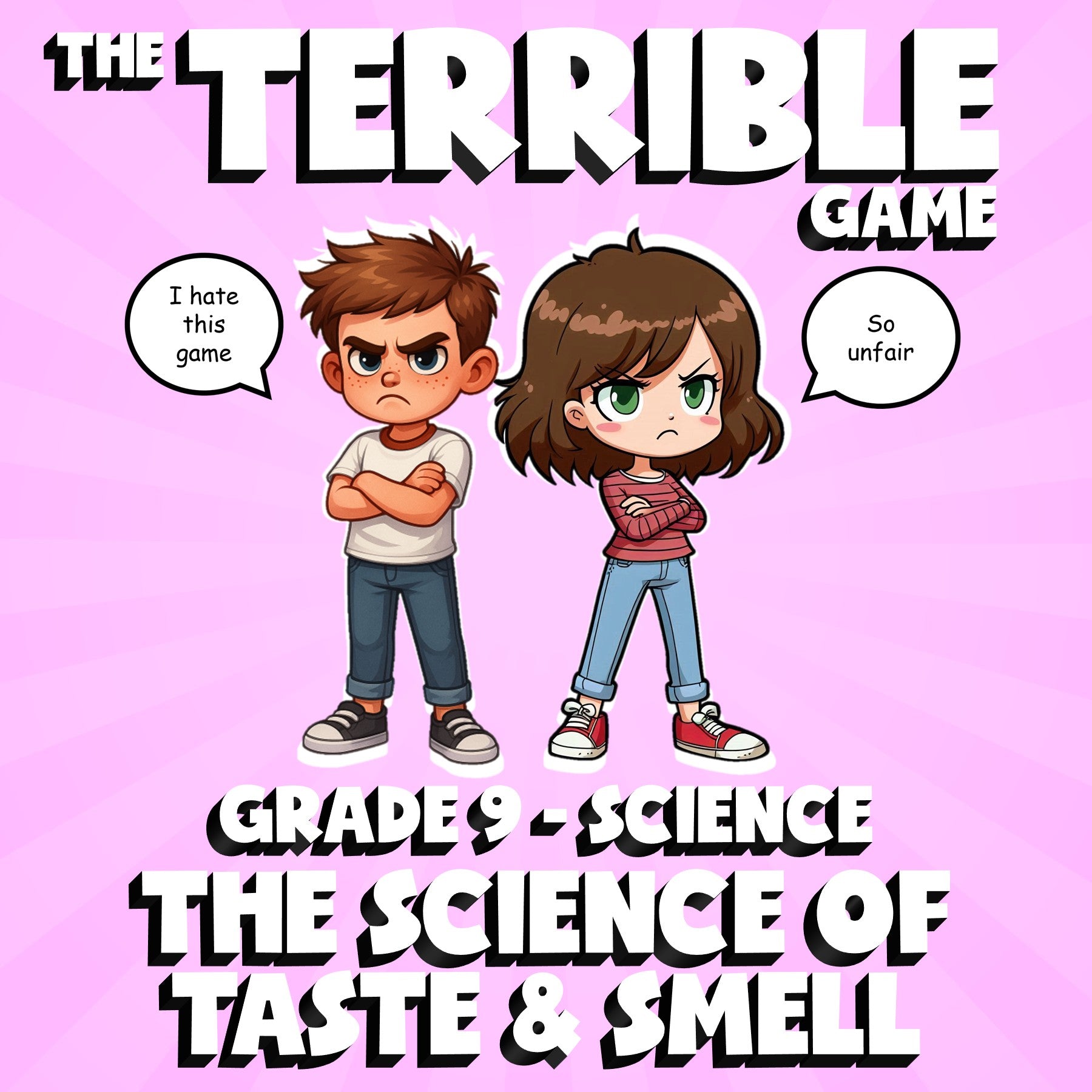 The Science of Taste & Smell THE TERRIBLE GAME - No Prep Grade 9 Science Review