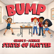 States of Matter BUMP Science Game - No Prep Grade 5 Review Activity