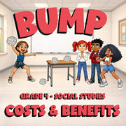 Costs & Benefits BUMP Socials Game - No Prep Grade 4 Review Activity