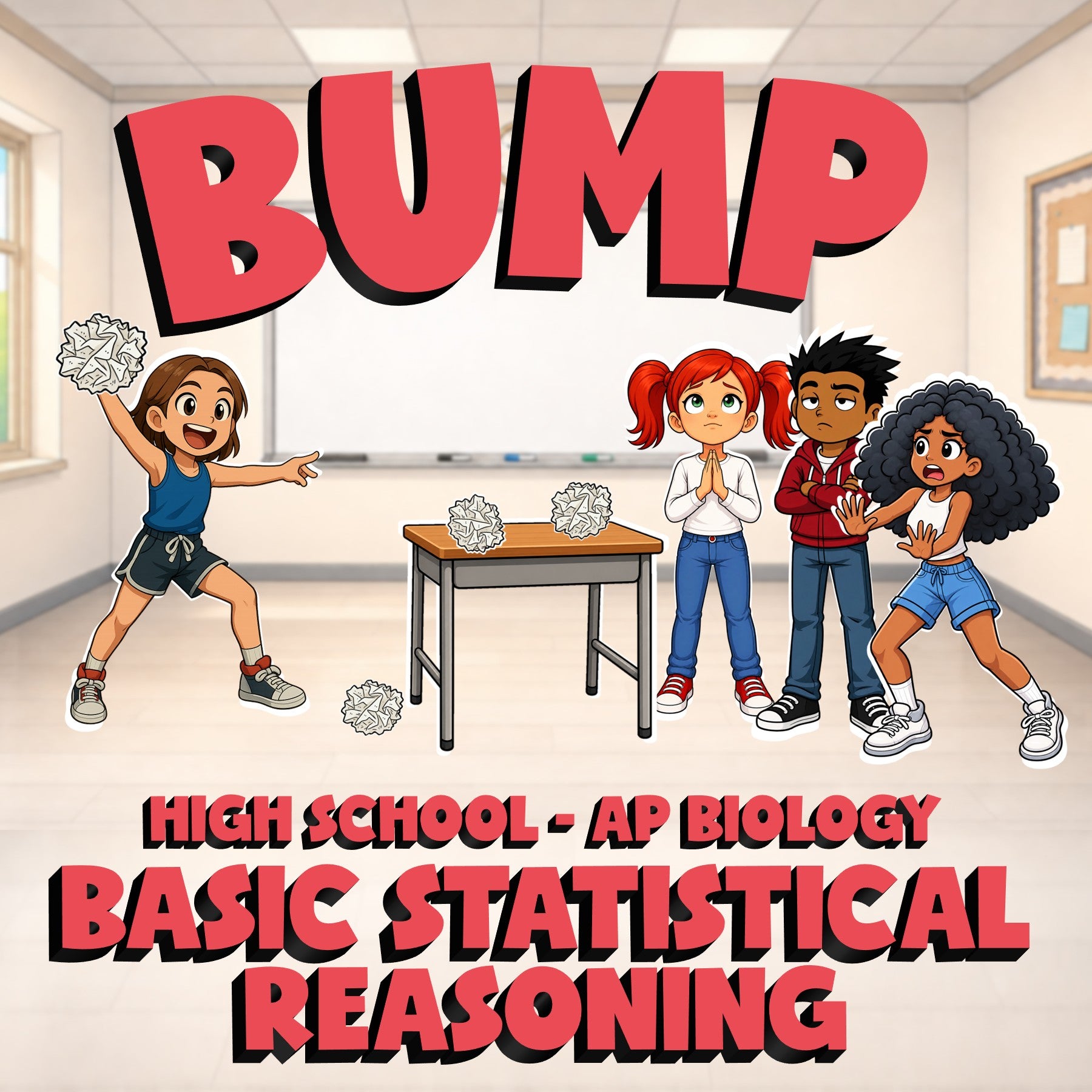 Basic Statistical Reasoning BUMP Science Game - No Prep AP Biology Review