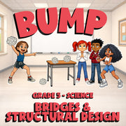 Bridges & Structural Design BUMP Science Game - No Prep Grade 5 Review Activity