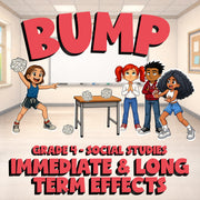 Immediate & Long Term Effects BUMP Socials Game - No Prep Grade 4 Review