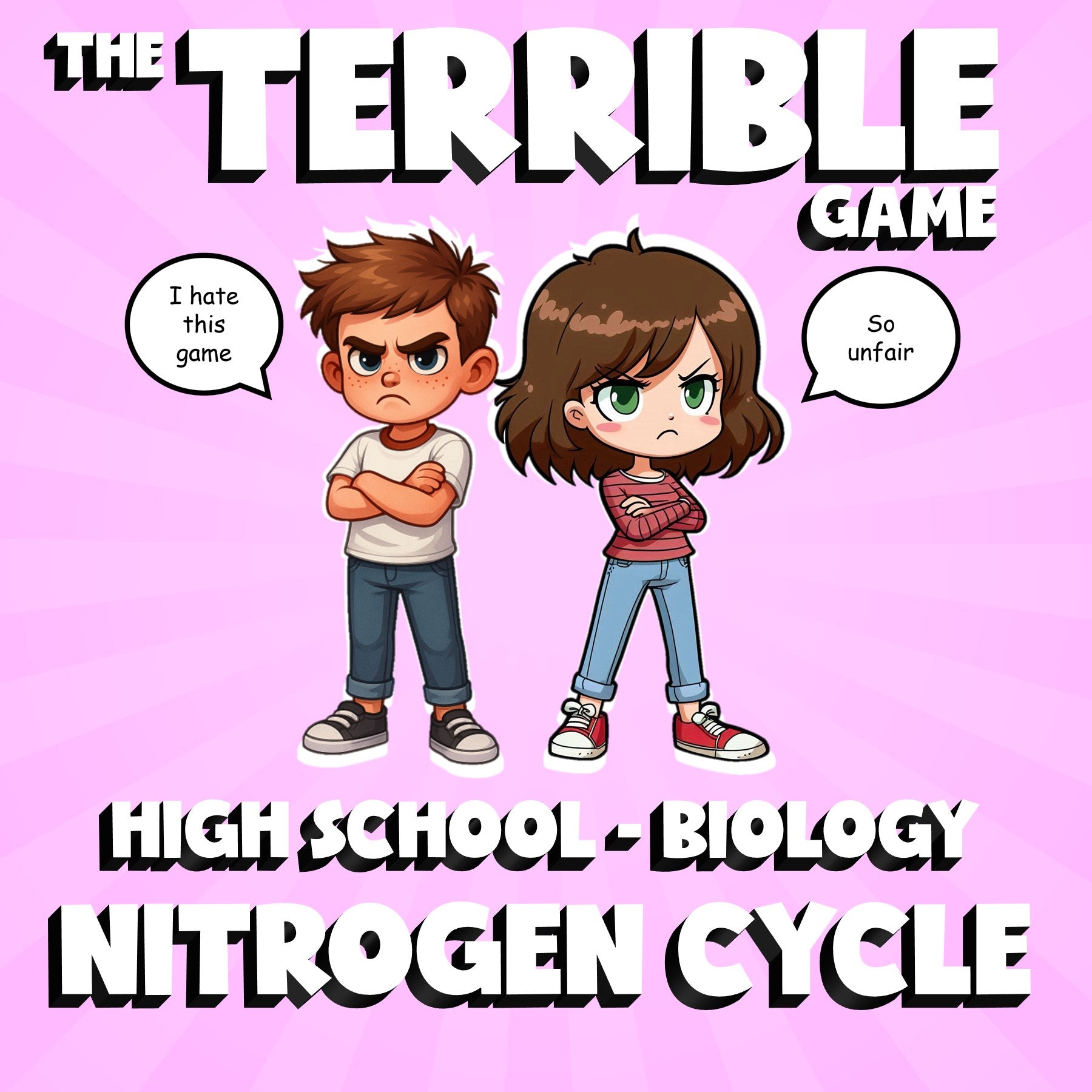 Nitrogen Cycle THE TERRIBLE GAME - No Prep Biology Science Review Activity