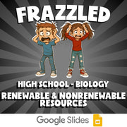 Renewable & Nonrenewable Resources FRAZZLED Science Game - No Prep Biology