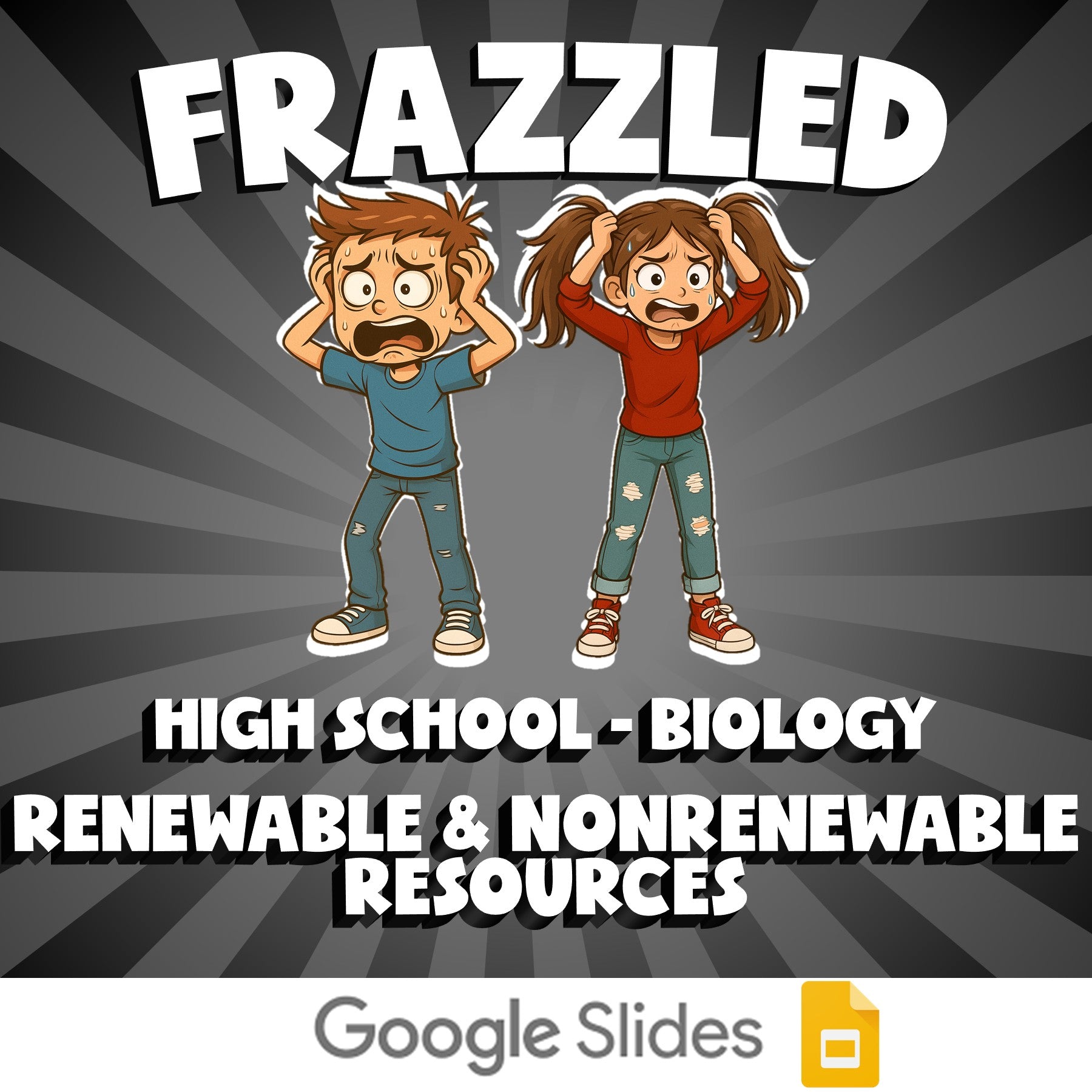 Renewable & Nonrenewable Resources FRAZZLED Science Game - No Prep Biology