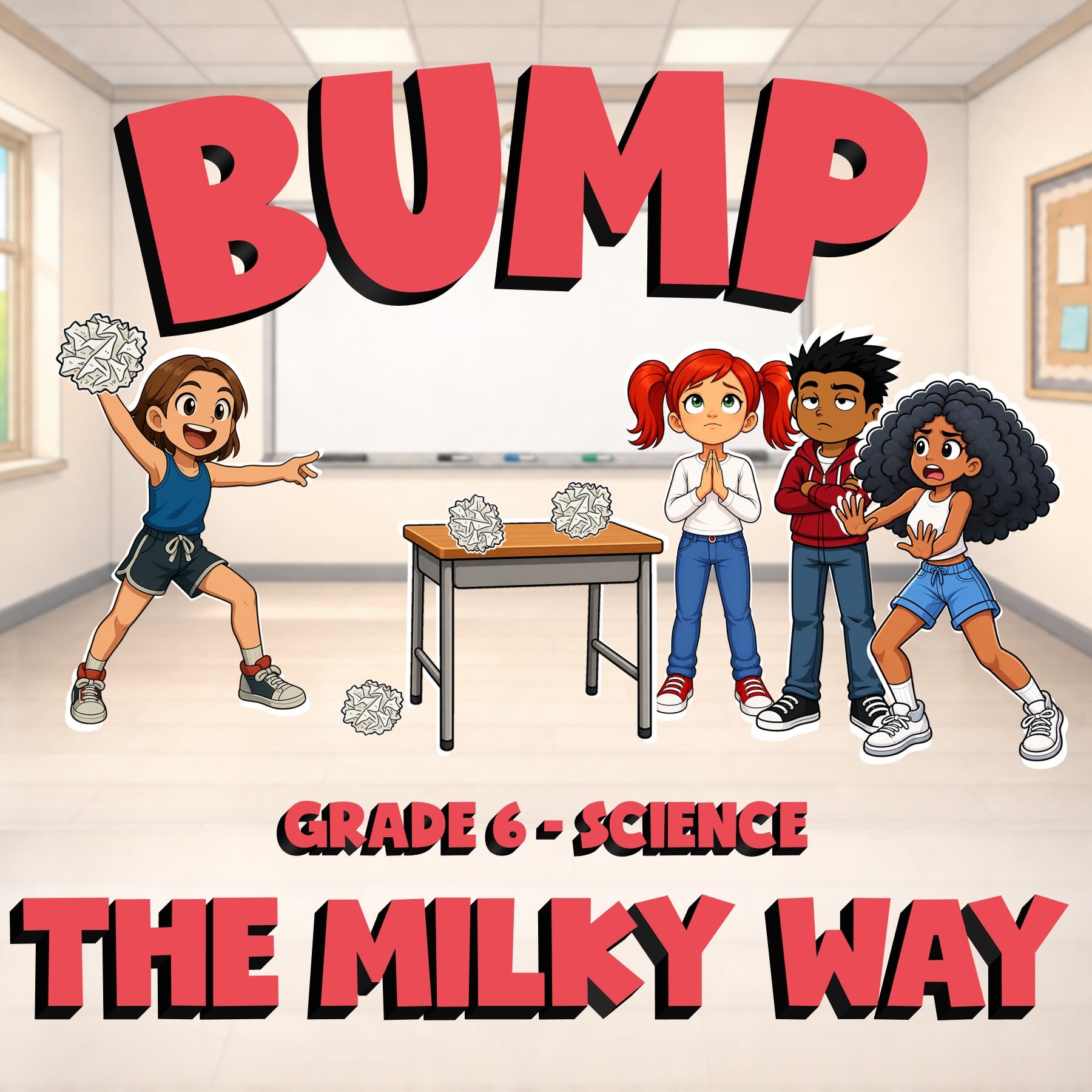 The Milky Way BUMP Science Game - No Prep Grade 6 Review Activity