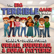 Urban, Suburban, & Rural Patterns BIG TERRIBLE GAME - Grade 4 Socials Review