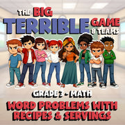 Word Problems with Recipes & Servings BIG TERRIBLE GAME - Grade 3 Math Review