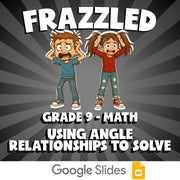 Using Angle Relationships to Solve FRAZZLED Math Game - No Prep Grade 9 Review