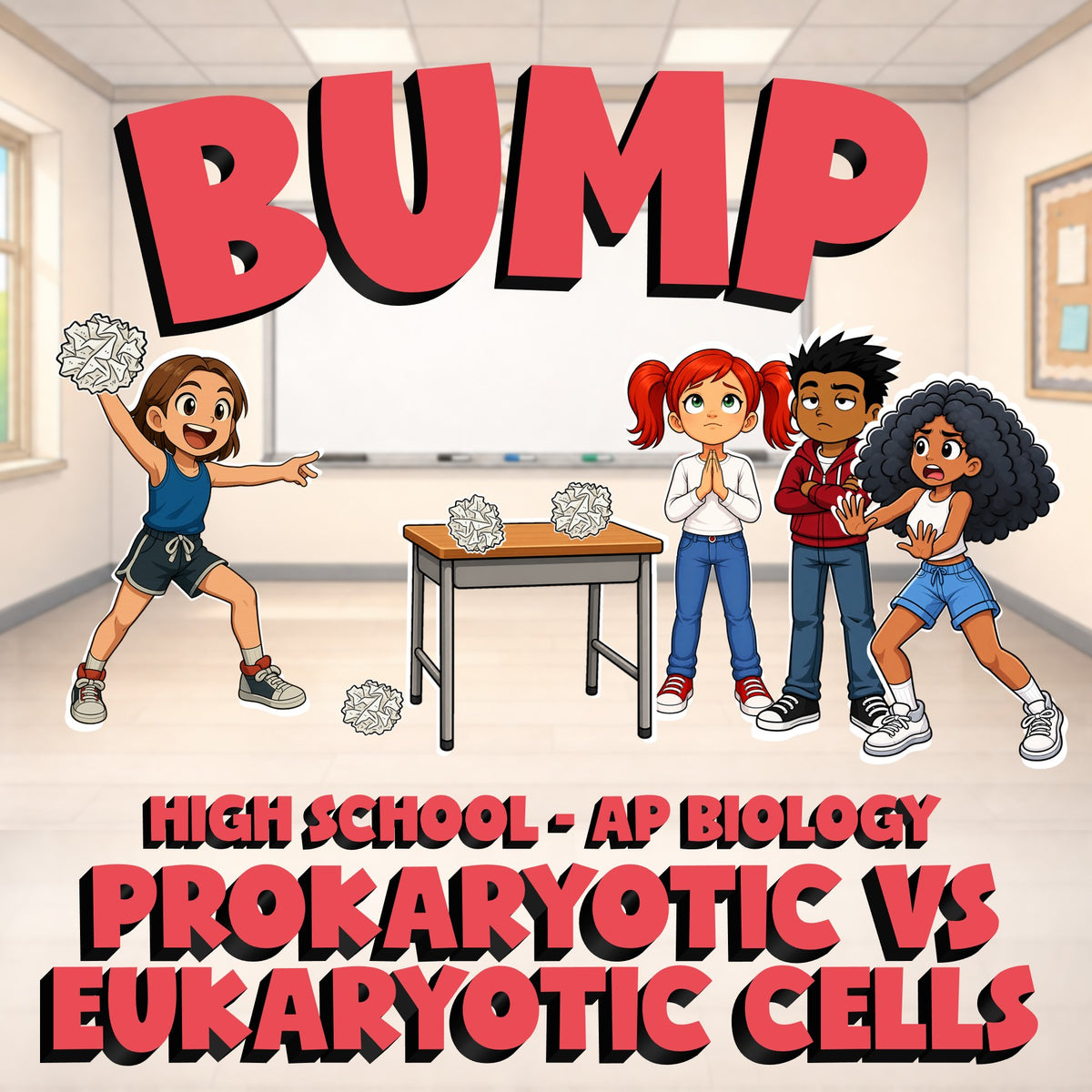 Prokaryotic vs Eukaryotic Cells BUMP Science Game - No Prep AP Biology Review