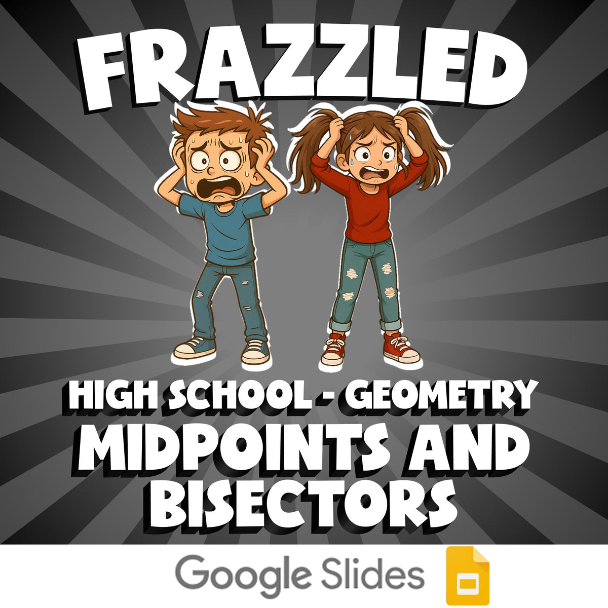 Midpoints and Bisectors FRAZZLED Math Game - No Prep Geometry Review Activity