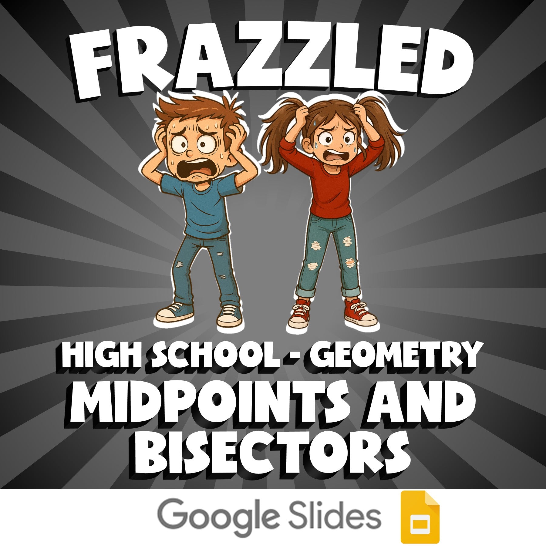 Midpoints and Bisectors FRAZZLED Math Game - No Prep Geometry Review Activity