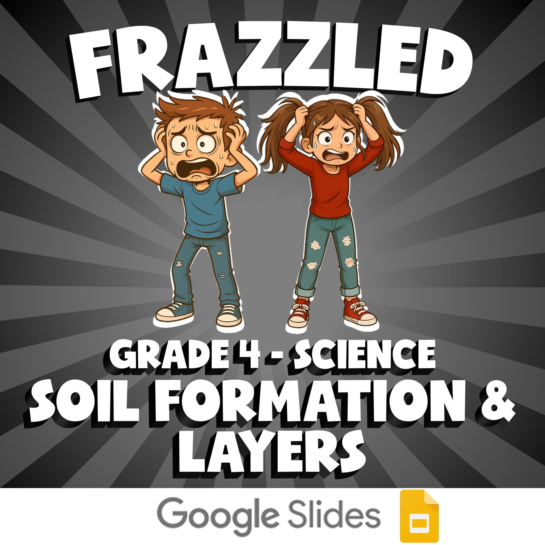 Soil Formation & Layers FRAZZLED Science Game - No Prep Grade 4 Review Activity