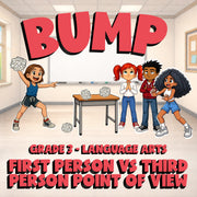 First Person vs Third Person Point of View BUMP ELA Game - No Prep Grade 3