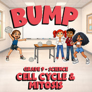 Cell Cycle & Mitosis BUMP Science Game - No Prep Grade 9 Review Activity