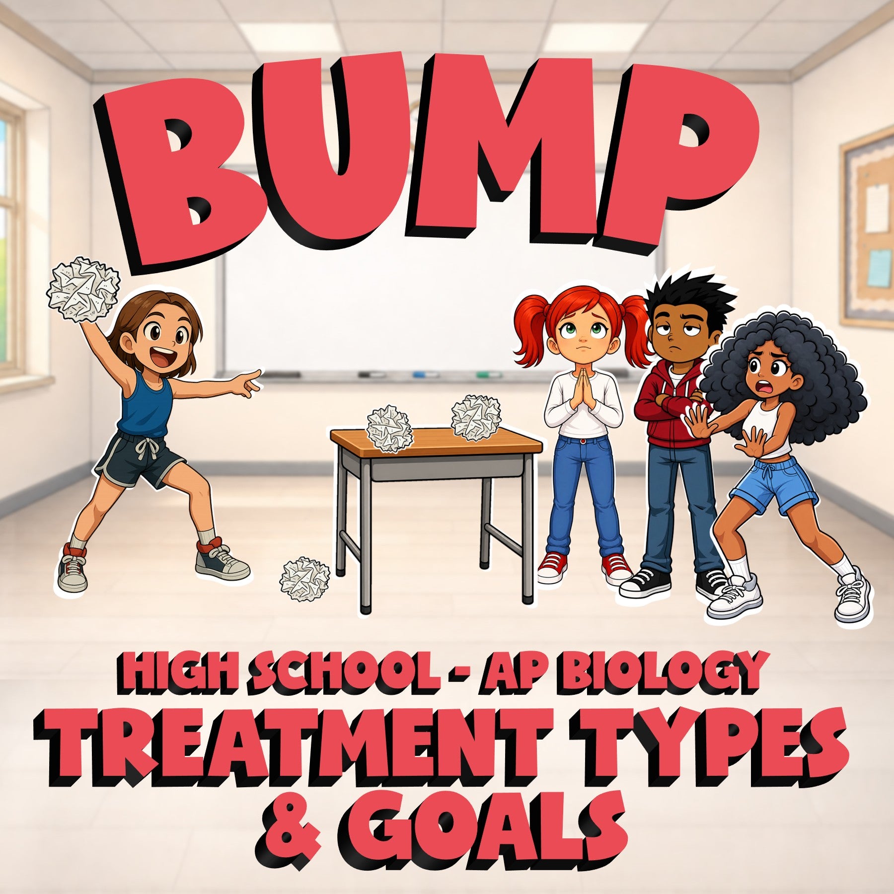 Treatment Types & Goals BUMP Science Game - No Prep AP Biology Review Activity